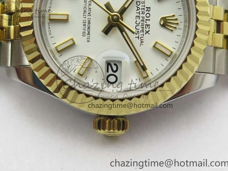 Jubilee SS Maker Datejust Best 279173 BP ETA2671 YG YG Bracelet Edition SS Dial 28mm on White 0112